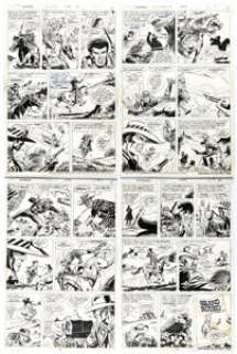 Dick Ayers and Frank Giacoia The Gunhawks #7 Partial Story "Rodeo Doom-Day" Original Art Group of 8 (Marvel, 1973)... (Total: 8 Original Art) | Heritage