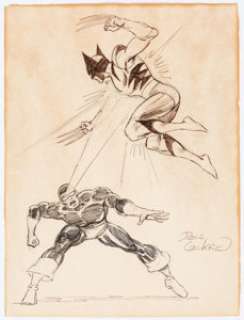 Dave Cockrum - Cyclops vs. Wolverine Illustration Original Art (undated). From the moment of Scott Summer and - | Heritage