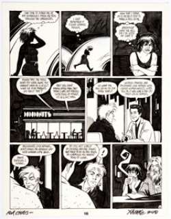 Jaime Hernandez Love and Rockets #20 Story Page 16 Maggie Original Art (Fantagraphics, 1987). Maggie is trying to - | Heritage