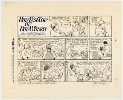Lynn Johnston For Better or For Worse Sunday Comic Strip dated 11-5-89 (Universal Press Syndicate, 1989).  The -