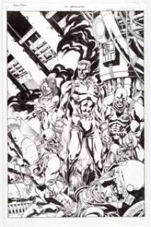 Michael Ryan and Randy Elliot Patriots #4 Cover Original Art (Wildstorm/DC, 2000). The cover for the story -