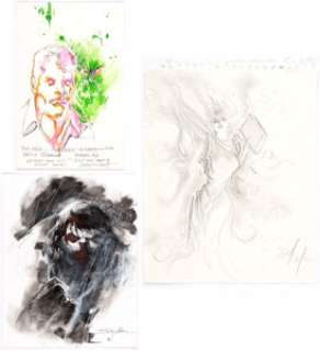 Stuart Sayger - Illustration Original Art Group of 3 (c. 2017-2018).... (Total: 3 Original Art)