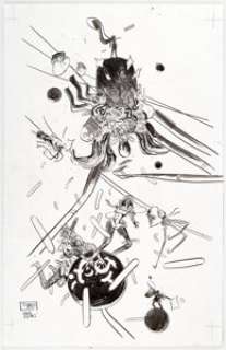 Toby Cypress - Black Science #1 Variant Cover Original Art (Image, 2013).