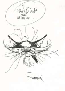 Gaston. Dessin original dédicacé Gaston Lagaffe | BDEnchères