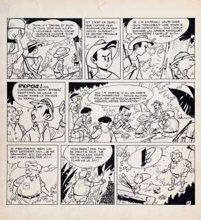 Greg | Luc Junior, planche n°12 à l’encre de Chine de… | AZ auction