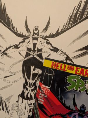 Marco Failla - Spawn #360 Published Piece of Original Art