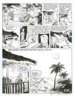 Maltaite | Planche originale de fin  - 421 T8  -  Les années de brouillard (1990) | Catawiki