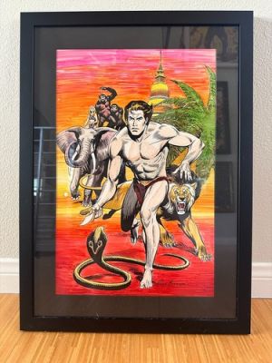VTG Original Comic Art TARZAN by Russ Manning Signed pen + ink marker RARE OOAK | eBay US
