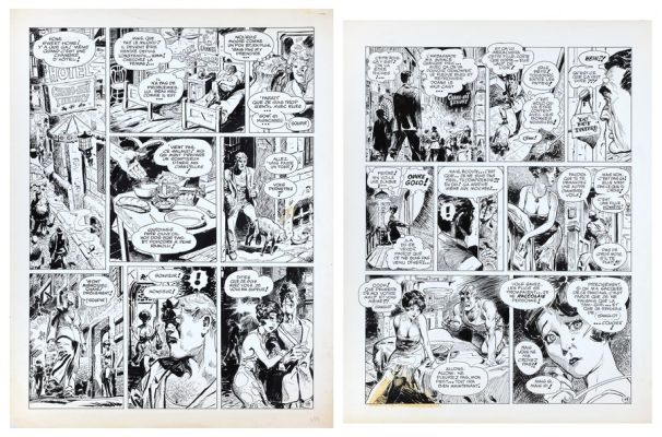 Parras | Lot 100 - Les Inoxydables, planches n°18 et 19 à l’encre… | AZ auction