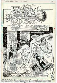 Todd McFarlane and Tony de Zuniga - Original Art for Infinity, Inc. #21, page 28 and #30, page 24 (DC, 1980s). Two - | Heritage