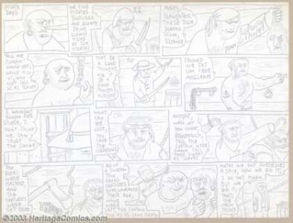 S. Clay Wilson - Original Art Panel Pages (No Publisher, 1957). This strip, entitled "Pirate Days" is - | Heritage