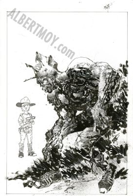 Erik Larsen | Savage Dragon Issue 269 Page Cover | Albert Moy