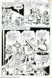 Bob Oksner - Original Art for Jerry Lewis #113, page 3 (DC, 1969). Jerry’s nephew Renfrew dreads a visit to Camp - | Heritage