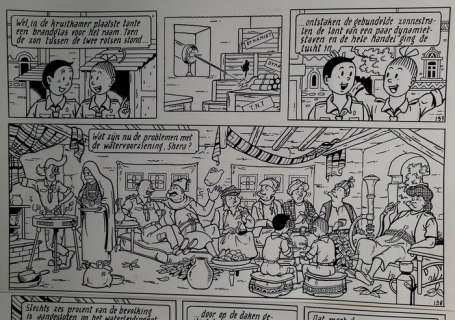 Vandersteen, Willy | Originele pagina (p.50)  - Suske en Wiske  - De wervelende waterzak  - (1988) | Catawiki