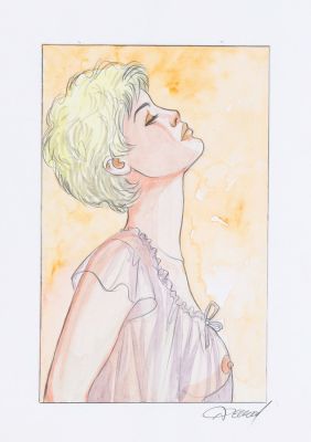 Renaud | Jessica Blandy, illustration à la mine de plomb… | AZ auction