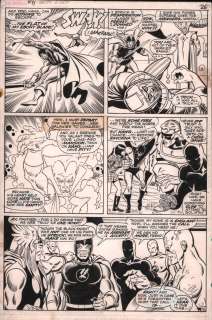 Sal Buscema, Sam Grainger - Avengers #71 P.19 - the Black Knight Joins the Avengers - 1969