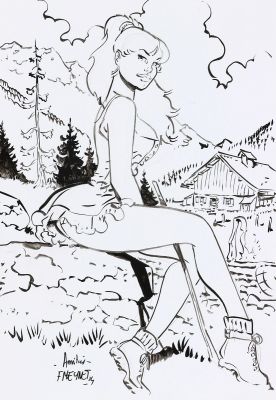 Meynet | Lot 060 - Fanfoué, illustration au feutre sur papier… | AZ auction