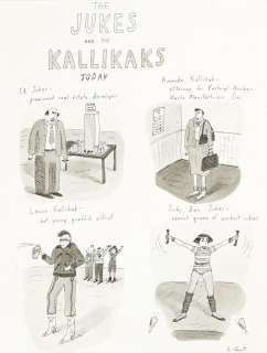 ROZ CHAST (1955- ) (THE NEW YORKER) "The Jukes and the Kallikaks Today." | Swann Galleries
