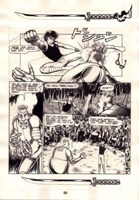 1986 Aircel Comics SAMURAI #8 page 30 Barry Blair NIGHTWYND Comic Art FIGHT KICK | eBay US (Buy It Now)
