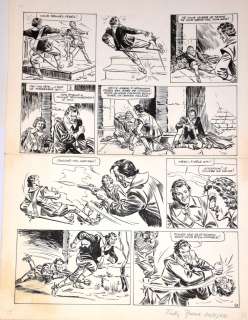 Fred Funcken - Planche originale Le Capitan - Planche n° 42 parue dans Tintin en [...] | Arthema Auction