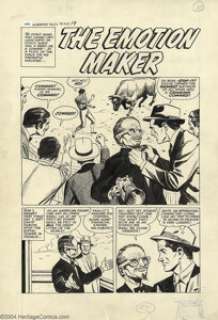 Fred Kida - Original Art for Alarming Tales #6, Complete 5-page Story, "The Emotion Maker" (Harvey, - | Heritage