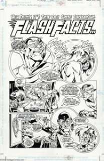 Jason Johnson and Aaron Sowd - Secret Files: Flash Facts Original Art (DC, 2001). Max Mercury tries to instruct -