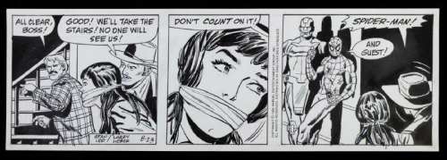 The Amazing Spider-Man Original Comic Strip Art 8-23-1990 | misc / divers