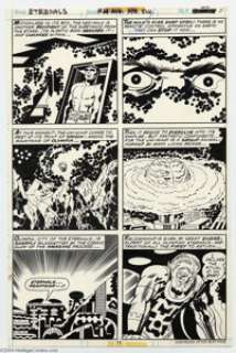 Jack Kirby and Mike Royer - Eternals #14, page 11 Original Art (Marvel, 1977). "Neo-Hulk" makes a guest - | Heritage