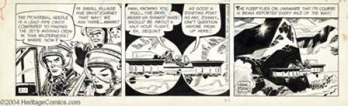 Frank Robbins - Johnny Hazard Daily Comic Strip Original Art, dated 2-1-60 (King Features Syndicate, 1960). Johnny - | Heritage