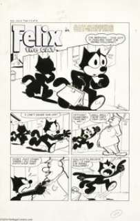 Joe Oriolo and Otto Messmer - Felix the Cat #89 Complete 15-page Story Original Art (Harvey, 1957). Felix gets - | Heritage