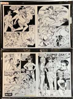 VINTAGE RARE COMIC SUMMER SOCK BY ENEG | misc / divers