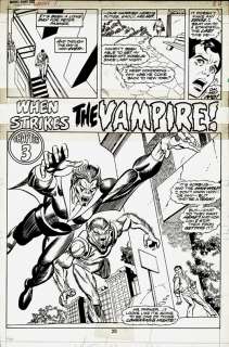 Gil Kane - GIANT SIZE SUPER HEROES #1 pg20 SPLASH MORBIUS & MAN-WOLF