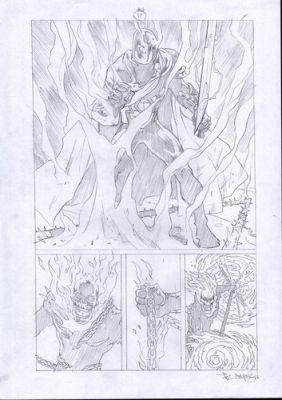 Ghost Rider Spirits of Violence 4p17 Original comic art Paul Davidson | eBay US (Buy It Now)