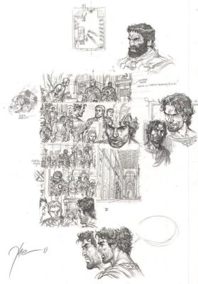 Théo | Murena storyboard tome 10/ Crayonné pour la page 11 du tome 10 « le banquet » | 2DGalleries