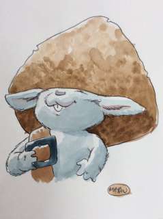 Masbou - Dessin original en couleurs directes | Catawiki