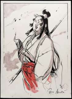 Michetz, Marc - Dessin original - Guerrier Japonais - (2007) | Catawiki