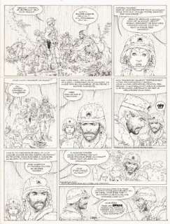 Vance | WILLIAM VANCE XIII SPADS (T.4), Dargaud 1987 Planche originale n° 9. Signée.... | Daniel Maghen Enchères