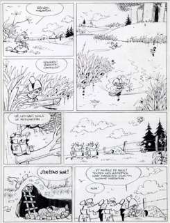 Macherot | Chlorophylle, planche n°3 Ã  l’encre de Chine de … | Banque Dessinée