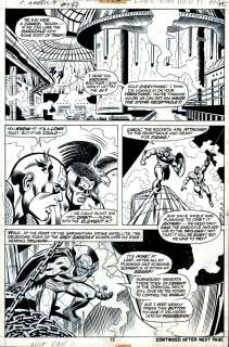Joe Sinnott, John Romita Sr. - Captain America #142 P 12 (Captain America & Falcon Chase the Grey Gargoyle Throughout!) 1971
