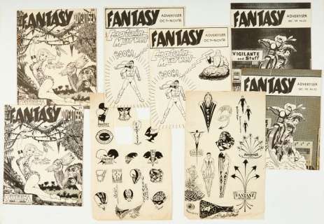 Fantasy Advertiser original cover artworks (1968) by Steve Moore with… | Comic Book Auctions ltd