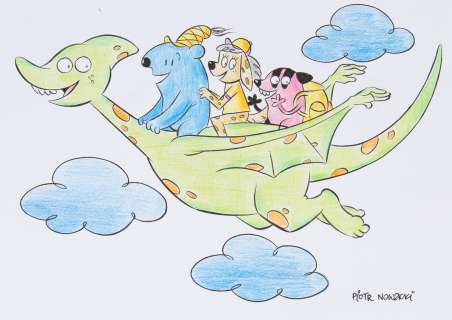 Piotr Nowacki (1979) | Piotr Nowacki | "Detektyw Miś Zbyś na tropie. Tom 7", wew. strona okładki, 2021 | Desa Unicum