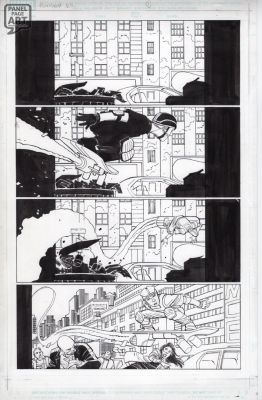 John Romita Jr | Punisher Dark Reign 1 Page 1 | Panel Page Art