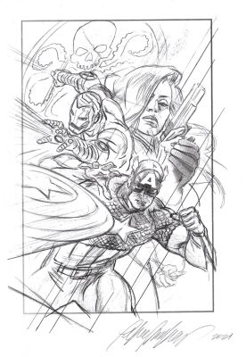 Felipe Massafera | Captain America / Iron Man #2 Cover Prelim (2021) | Romitaman