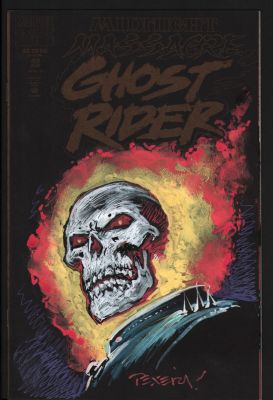 Mark Texeira | Ghost Rider Vol.2 #40 Original Art Sketch Cover - Signed | Anthony’s Comic Book Art