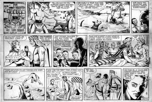 Lignante, Bill - Phantom Sunday, 3/1/62, Phantom, Marrying Blonde Queen? | Cool Lines Art