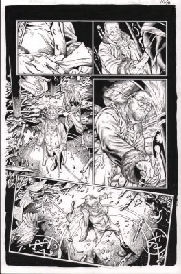 Jay Leisten | Marvel 1776 #1 P.2 - Ben Franklin Spell Circle - Signed - 2025 | Anthony’s Comic Book Art