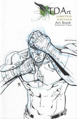 Daimon Hampton | Daredevil Marvel - Sketch Cover - Tdart Volume 2 Art Book | TDArt