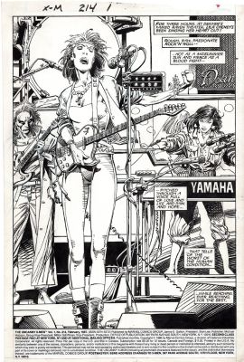 Barry Windsor-Smith | Windsor-Smith, Barry - Uncanny X-Men #214 Pg 1 Splash, 1St Lila Cheney in X-Men & Undercover Dazzler | Cool Lines Art
