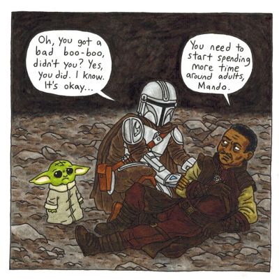 Jeffrey Brown | The Mandalorian And Child Page 28 - Booboo | Scott Eder