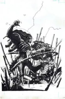 Mike MIGNOLA - Alien vs Predator – Issue 0 – Couverture